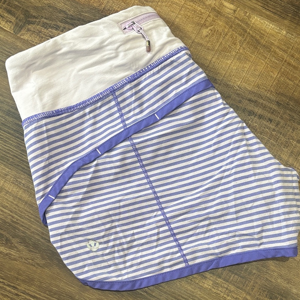 Striped Purple and White Skirt